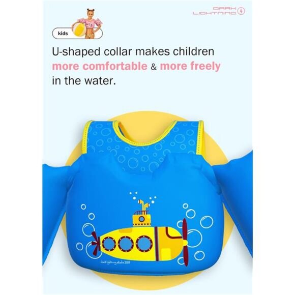 Blue USCG Coast Guard Approved Toddler Boys‎ Swim Vest for Age 2/3/4/5/6/7 - Picture 4 of 5